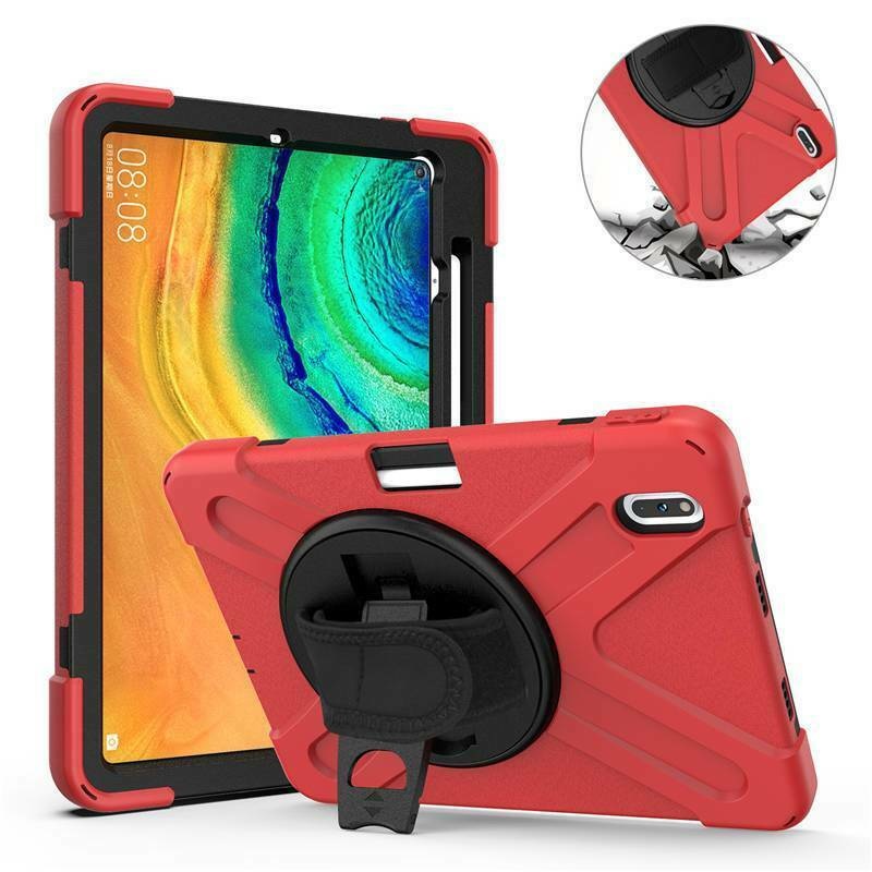 Tablet hoes geschikt voor Huawei MatePad Pro 10.8Cover - Hand Strap Armor Case - Rood afbeelding