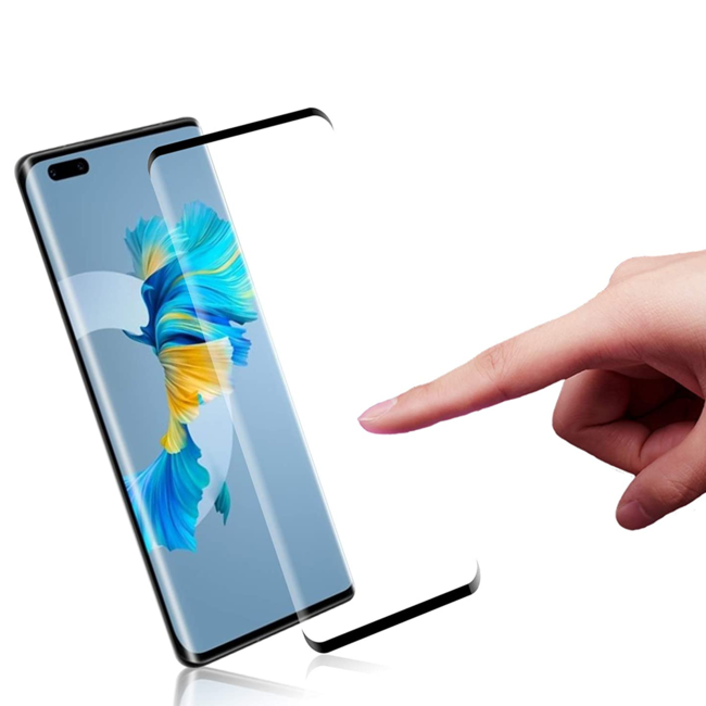 Screenprotector geschikt voor Huawei Mate 40 Pro - Full Cover - Transparant