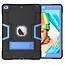 Tablet hoes geschikt voor iPad 9.7 (2017/2018) - Schokbestendige Back Cover - Hybrid Armor Case - Zwart/Blauw