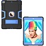 Tablet hoes geschikt voor iPad 9.7 (2017/2018) - Schokbestendige Back Cover - Hybrid Armor Case - Zwart/Blauw
