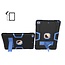 Tablet hoes geschikt voor iPad 9.7 (2017/2018) - Schokbestendige Back Cover - Hybrid Armor Case - Zwart/Blauw