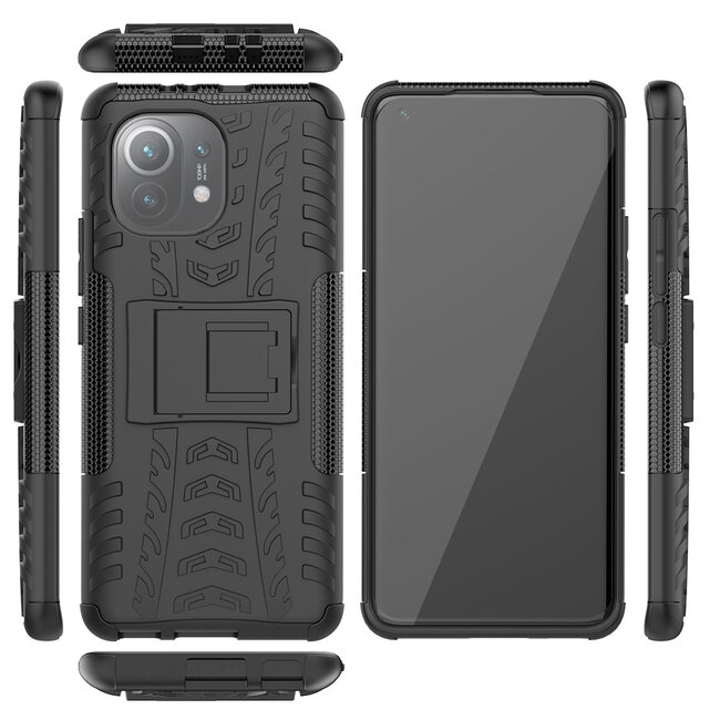 Hoesje geschikt voor Xiaomi Mi 11 - Schokbestendige Back Cover - Zwart