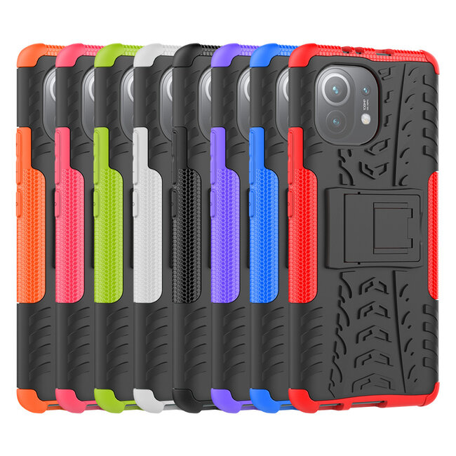 Hoesje geschikt voor Xiaomi Mi 11 - Schokbestendige Back Cover - Zwart
