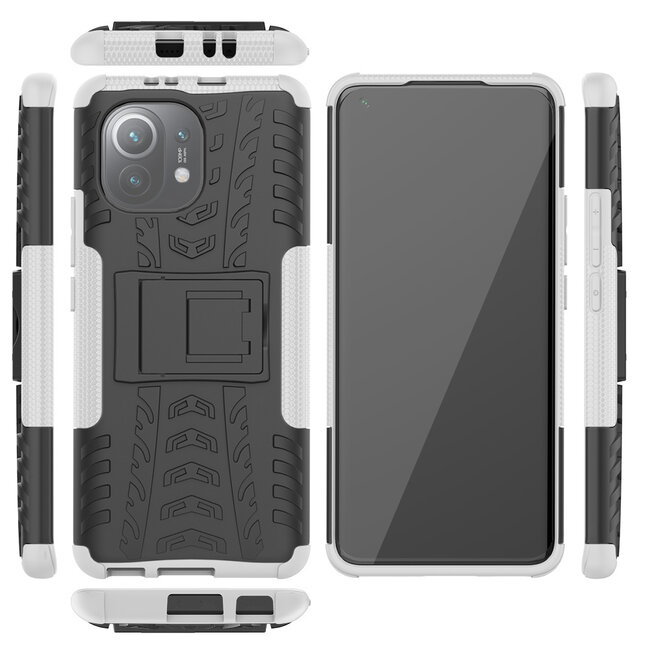 Hoesje geschikt voor Xiaomi Mi 11 - Schokbestendige Back Cover - Wit