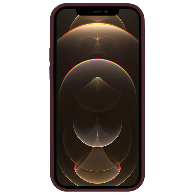 Hoes geschikt voor iPhone 12 Pro Max / Apple magnetische Ring & oplaadfunctie - TPU Back Cover - Wine Red