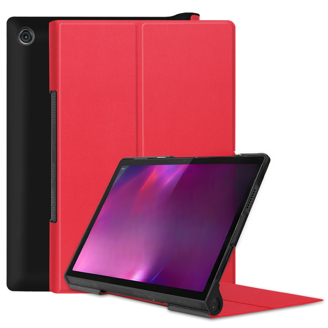 Tablet Hoes geschikt voor Lenovo Yoga Tab 11 (2021) - Tri-Fold Book Case - Rood afbeelding