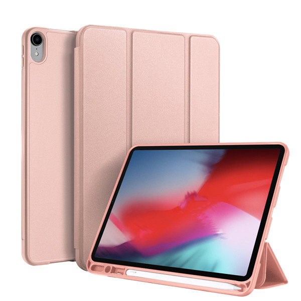 Tablet hoes geschikt voor Apple iPad Pro 11 (2018)  - Dux Ducis Osom Tri-Fold Book Case Series - Roze afbeelding
