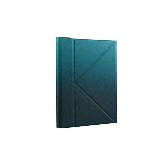 Case2go - Draadloze Bluetooth toetsenbord Tablet hoes geschikt voor iPad Pro 11 (2021/2020/2018) met RGB verlichting en Stylus Pen Houder - Blauw en Zwart