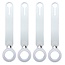 4-Pack Case2go - Hoesje geschikt voor Apple Airtag en Airtag 2 - Sleutelhanger - Hanger voor Airtag - Mint