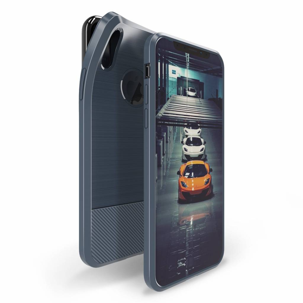 Dux Ducis - Hoesje geschikt voor Apple iPhone X / XS - TPU Back Cover - Mojo Series - Blauw afbeelding