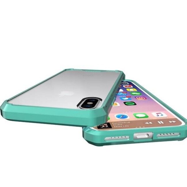 Hybrid Armor Case geschikt voor iPhone X / XS - Turquoise
