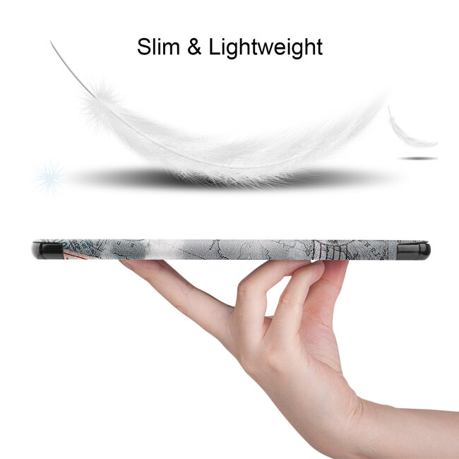 Tablet hoes geschikt voor Huawei MatePad 11 Inch (2021) - Tri-Fold Book Case - Eiffeltoren