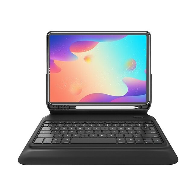 Bluetooth toetsenbord geschikt voor iPad Pro 11 (2018/2020) - Bluetooth toetsenbord hoes - QWERTY layout - Magneetsluiting - Sleep/Wake-up functie - Zwart