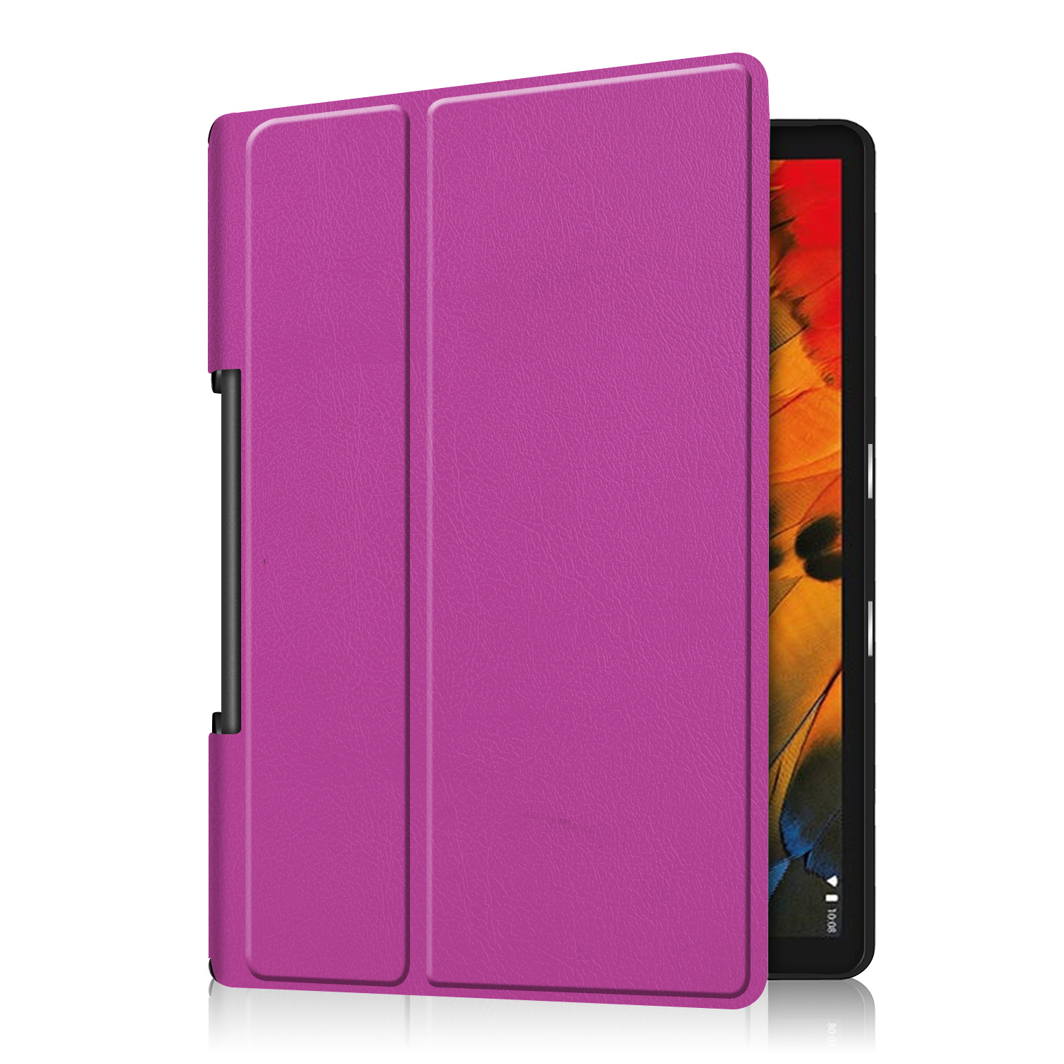 Tablet Hoes geschikt voor Lenovo Yoga Smart Tab 10.1 - Tri-Fold Book Case - Paars afbeelding