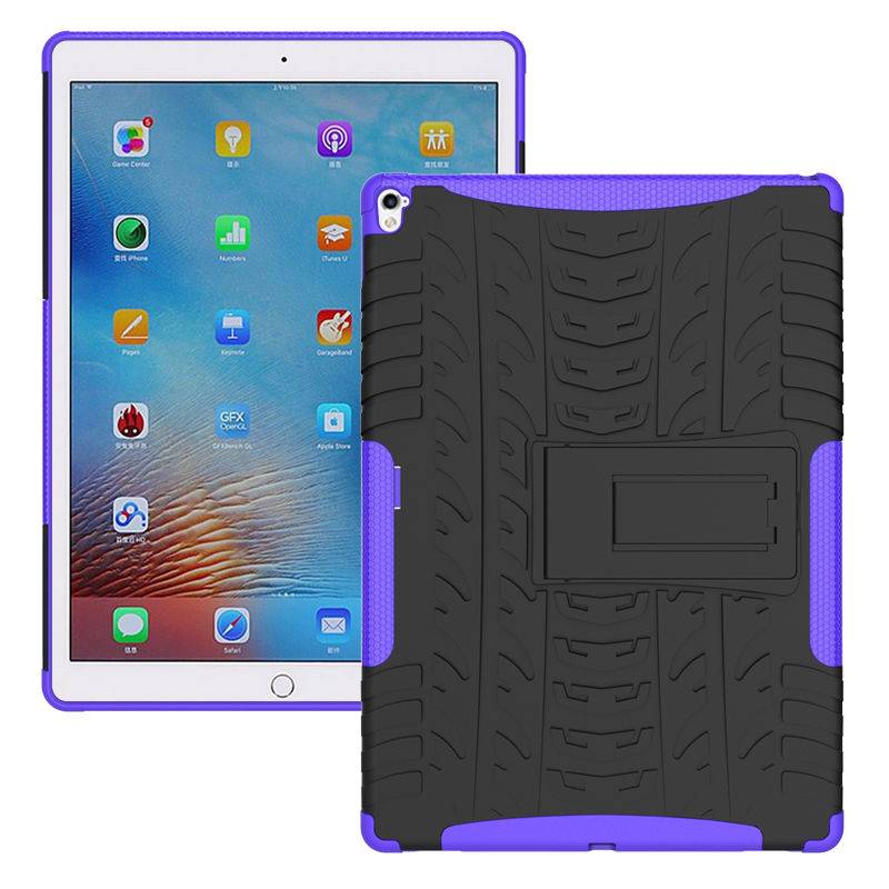 Tablet hoes geschikt voor Apple iPad 9.7 (2017/2018) - Schokbestendige Back Cover - Paars afbeelding