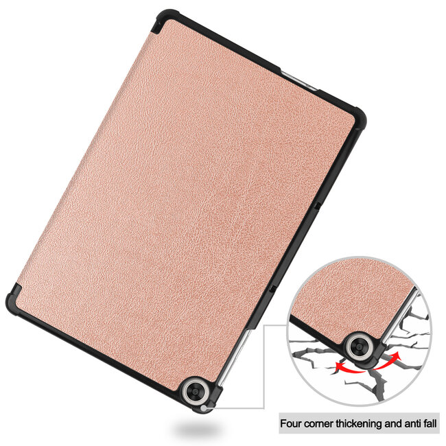 Tablet hoes geschikt voor Huawei MatePad T 10S  (10.1 Inch) - Tri-Fold Book Case - RosÃ© Goud