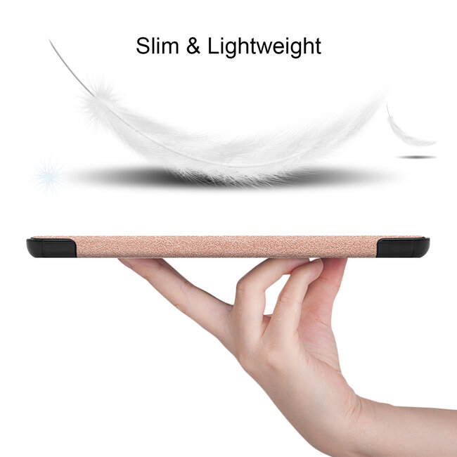 Tablet hoes geschikt voor Huawei MatePad T 10S  (10.1 Inch) - Tri-Fold Book Case - RosÃ© Goud