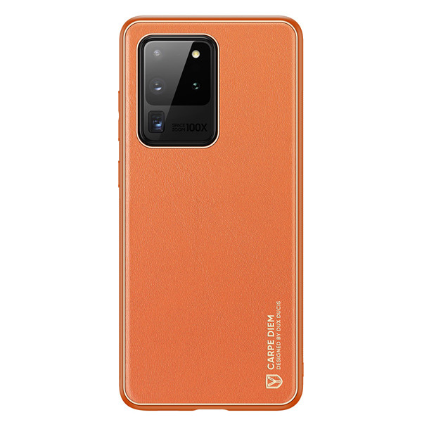 Hoesje geschikt voor Samsung Galaxy S20 Ultra - dux ducis yolo case - oranje afbeelding