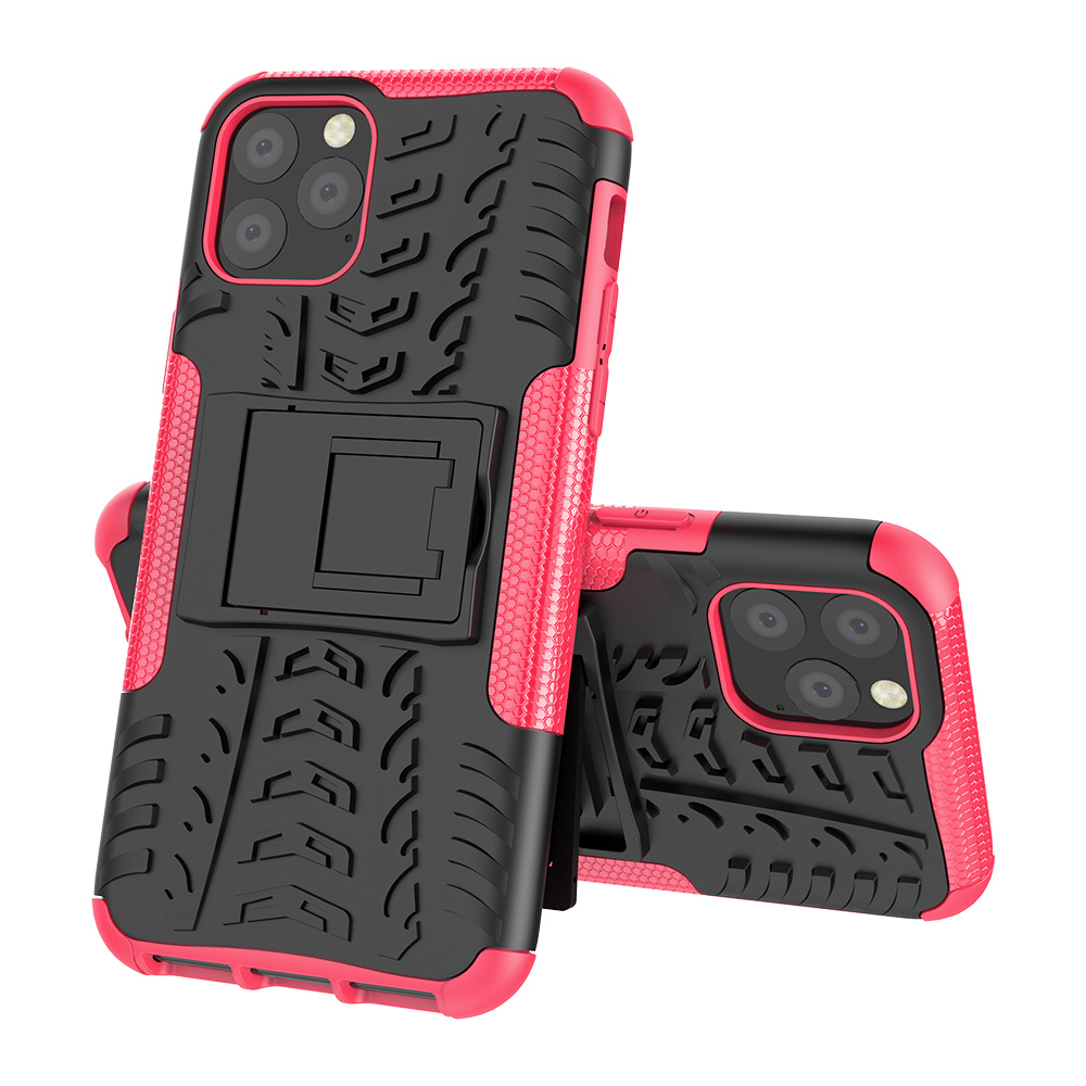 Hoesje geschikt voor iPhone 11 Pro - Schokbestendige Back Cover - Roze afbeelding