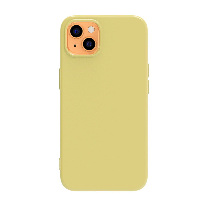 Hoesje Geschikt voor Apple iPhone 13 Pro - TPU Shock Proof Case - Siliconen Back Cover - Geel afbeelding