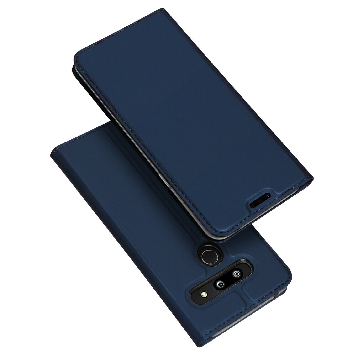 LG G8 ThinQ hoesje - Dux Ducis Skin Pro Book Case - Donker Blauw afbeelding