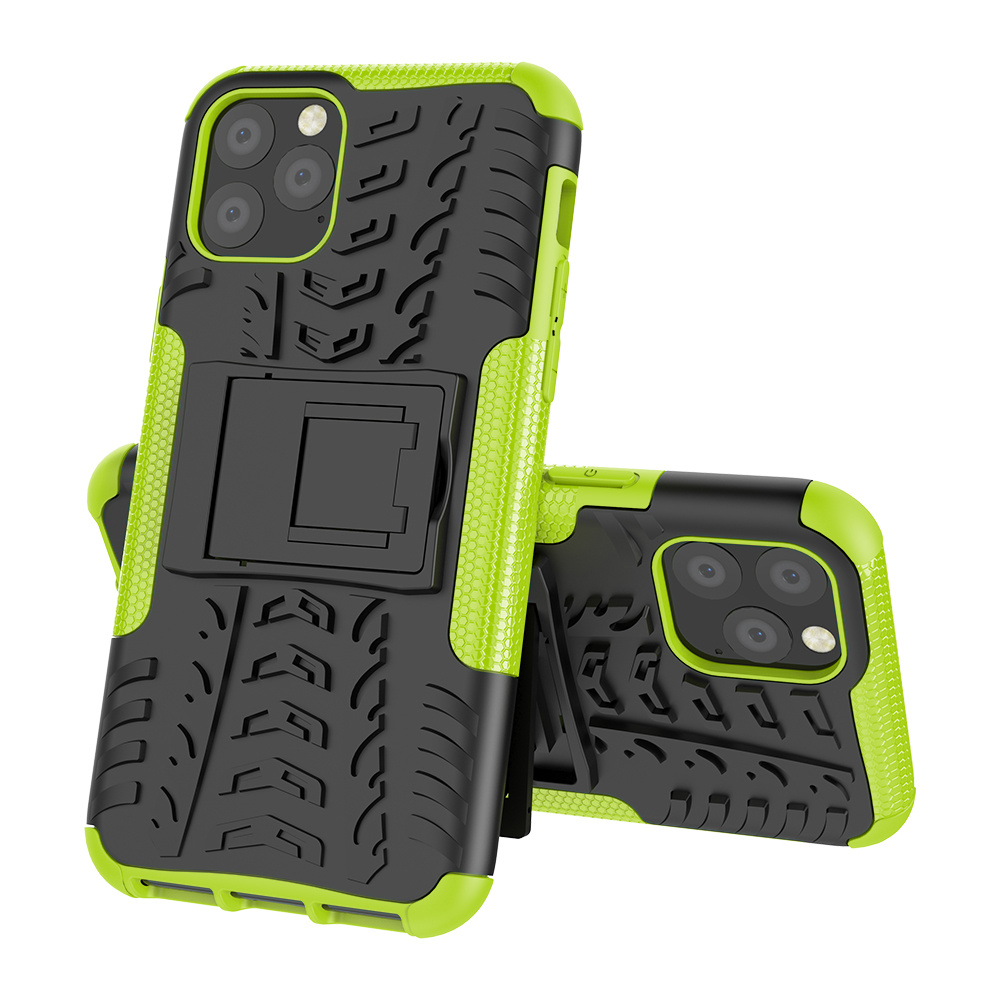 Hoesje geschikt voor iPhone 11 Pro - Schokbestendige Back Cover - Groen afbeelding