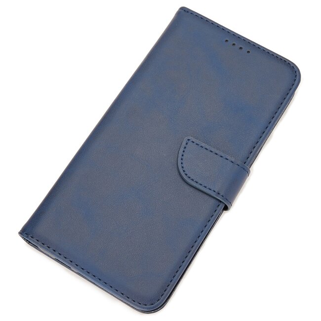 Case2go - Hoesje geschikt voor Xiaomi Mi Note 10 - Wallet Book Case -  Ruimte voor 3 pasjes - Blauw