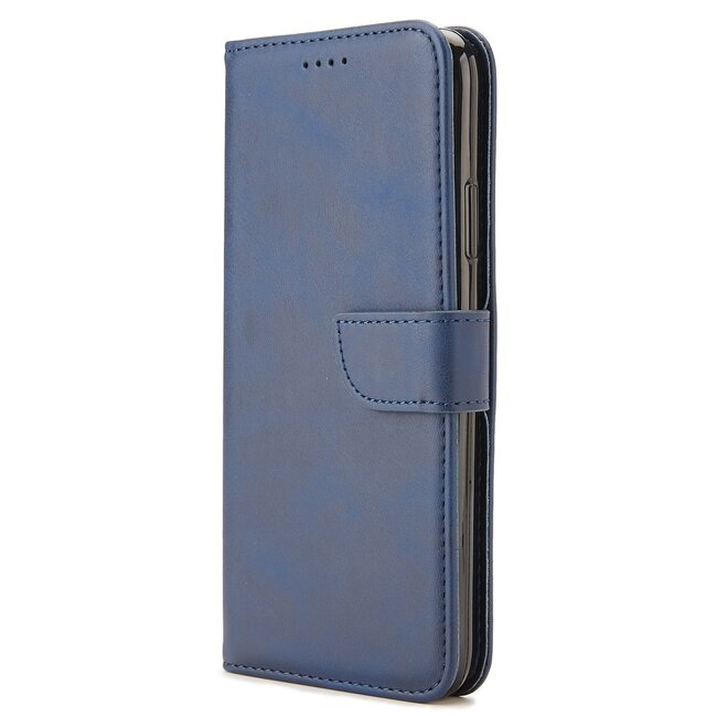 Case2go - Hoesje geschikt voor Xiaomi Mi Note 10 - Wallet Book Case -  Ruimte voor 3 pasjes - Blauw