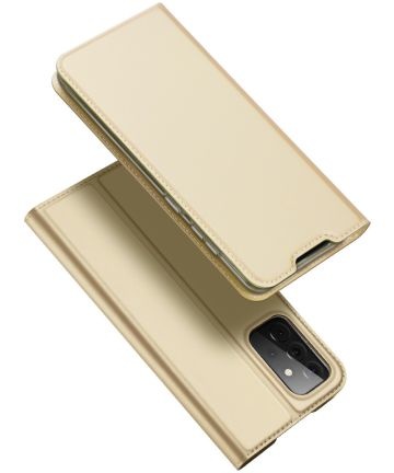 Samsung Galaxy A72 5G Hoesje - Dux Ducis Skin Pro Book Case - Goud afbeelding