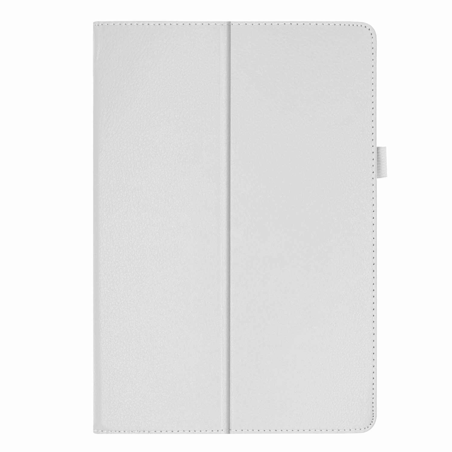 Tablet hoes geschikt voor Lenovo Tab 10 - Litchi Flip Case - Wit afbeelding