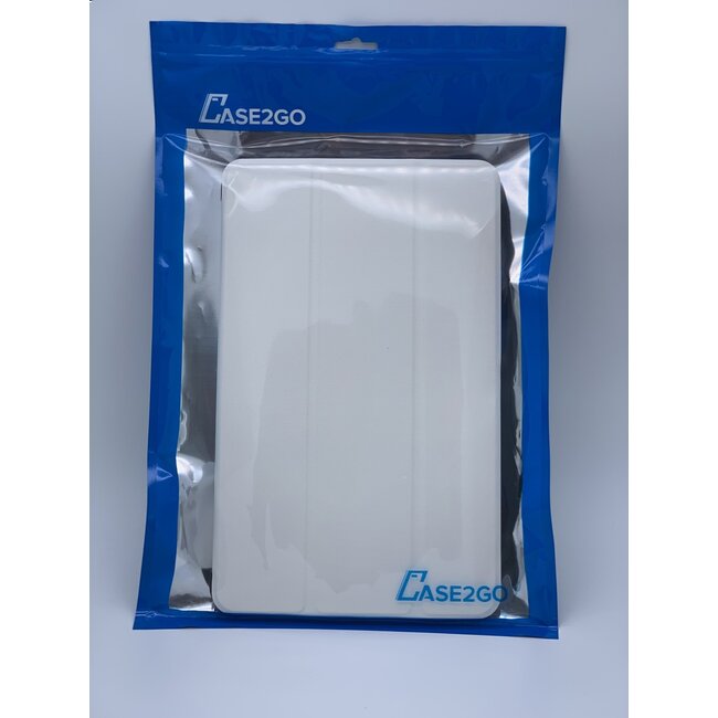 Tablet hoes geschikt voor Lenovo Tab P10 - Tri-fold Book Case - Wit