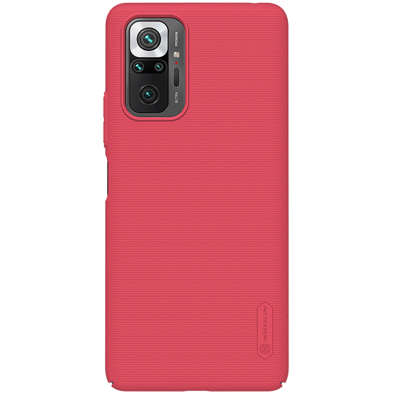 Nillkin - Xiaomi Redmi Note 10 Pro Hoesje - Super Frosted Shield - Back Cover - Rood afbeelding