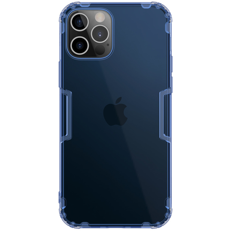 Nillkin - Hoesje geschikt voor iPhone 12 Pro Max - Nature TPU Case - Back Cover - Donker Blauw afbeelding