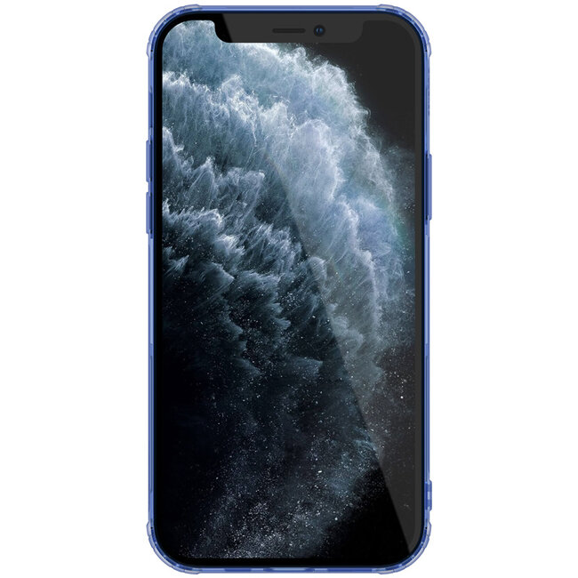 Nillkin - Hoesje geschikt voor iPhone 12 Pro Max - Nature TPU Case - Back Cover - Donker Blauw