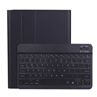 Case2go Bluetooth Keyboard Case geschikt voor Apple iPad Pro 11 (2022/2021/2020/2018) - Bluetooth Toetsenbord hoes - Toetsenbord verlichting - Zwart