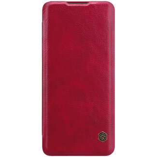 Huawei P40 Pro Plus Hoesje - Qin Leather Case - Flip Cover - Rood