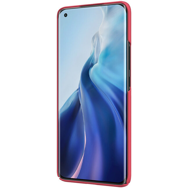 Nillkin - Hoesje geschikt voor Xiaomi Mi 11 Pro - Super Frosted Shield - Back Cover - Rood