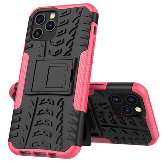 Case2go iPhone 12 / Hoesje geschikt voor iPhone 12 Pro - Schokbestendige Back Cover - Roze