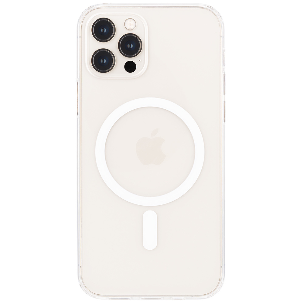 Hoes geschikt voor iPhone 12 Mini / Apple magnetische Ring &amp; oplaadfunctie - TPU Back Cover - Transparant afbeelding