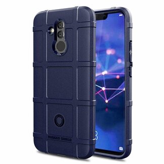 Case2go Hoesje voor Huawei Mate 20 Lite - Beschermende hoes - Back Cover - TPU Case - Blauw