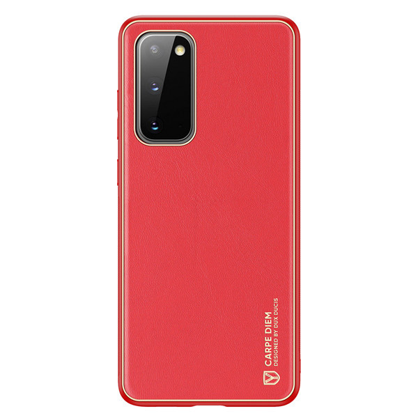 Hoesje geschikt voor Samsung Galaxy S20 - dux ducis yolo case - rood afbeelding