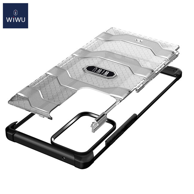 WiWu - Hoesje geschikt voor Samsung Galaxy Note 20 Ultra -Voyager Case - Schokbestendige Back Cover - Zwart