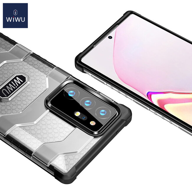 WiWu - Hoesje geschikt voor Samsung Galaxy Note 20 Ultra -Voyager Case - Schokbestendige Back Cover - Zwart