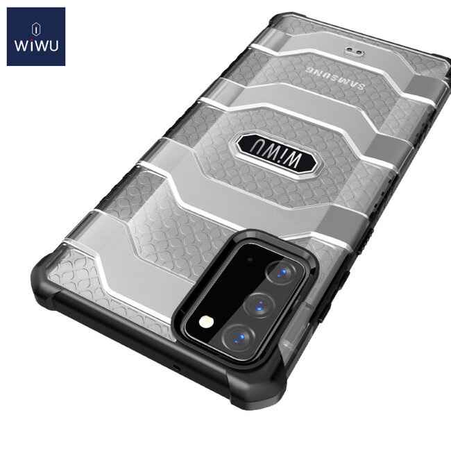 WiWu - Hoesje geschikt voor Samsung Galaxy Note 20 Ultra -Voyager Case - Schokbestendige Back Cover - Zwart