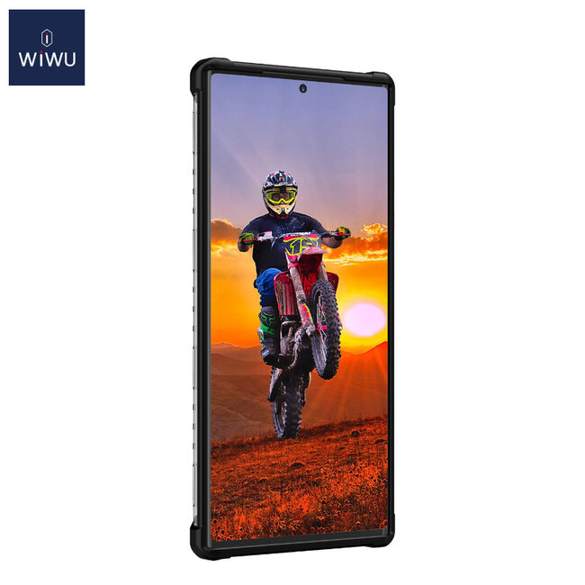 WiWu - Hoesje geschikt voor Samsung Galaxy Note 20 Ultra -Voyager Case - Schokbestendige Back Cover - Zwart