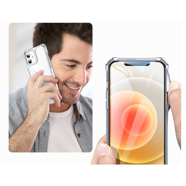 ESR Air Armor - Hoesje geschikt voor iPhone 12 Mini Hoes - Schokbestendige Back Cover - Extreme TPU Back Cover - Transparant