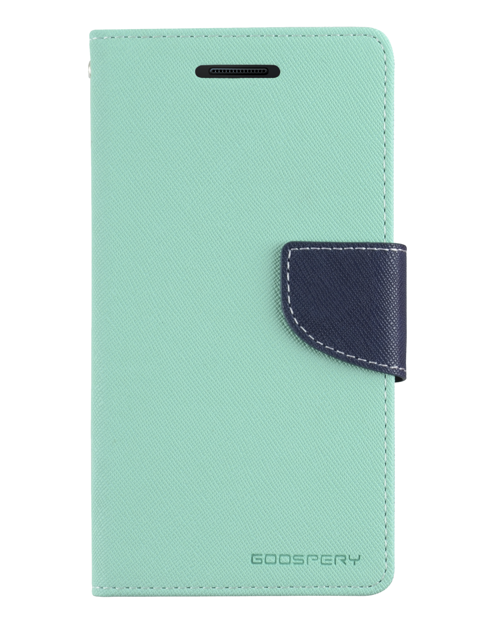 Telefoonhoesje geschikt voor Apple iPhone 13 Pro - Mercury Fancy Diary Wallet Case - Hoesje met Pasjeshouder - Licht Blauw/Donker Blauw afbeelding