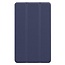 Tablet hoes geschikt voor Lenovo Tab E8 hoes (TB-8304F) - Tri-Fold Book Case - Donker Blauw