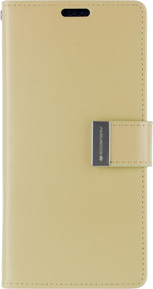 Wallet Case geschikt voor iPhone XS Max - Goospery Rich Diary - Goud afbeelding
