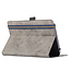 Universele 7/8 inch tablet hoes - Wallet Book Case - Grijs